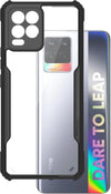 Mobielectro Camera Bump Protection | Slim Stylish 360 Protection Design |Crystal Clear | Shockproof Eagle Back Cover for Realme 8 Pro | Realme 8 - Black
