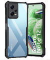 Mobielectro Camera Bump Protection | Slim Stylish 360 Protection Design |Crystal Clear | Shockproof Eagle Back Cover for RedMi Note 12 5G - Black