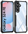 Mobielectro Camera Bump Protection | Slim Stylish 360 Protection Design |Crystal Clear | Shockproof Eagle Back Cover for Samsung S24 FE- Black
