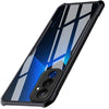 Mobielectro Camera Bump Protection | Slim Stylish 360 Protection Design |Crystal Clear | Shockproof Eagle Back Cover for Tecno Pova 4 - Black