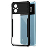 Mobielectro Camera Bump Protection | Slim Stylish 360 Protection Design |Crystal Clear | Shockproof Eagle Back Cover for POCO M4 5G - Black