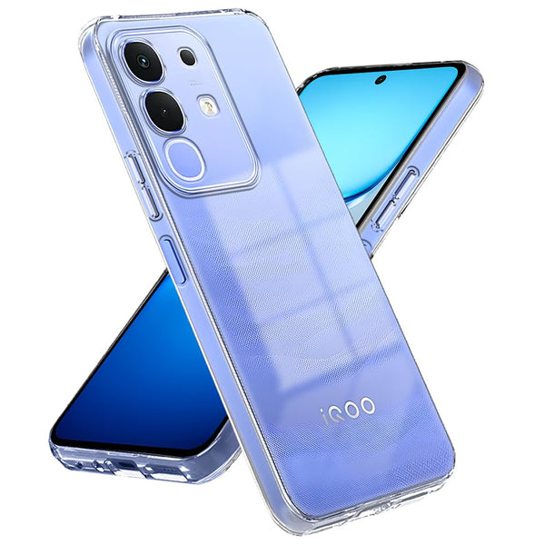 Mobielectro Soft Silicon Transparent |Scratch Resistant Clear Case for Vivo T4X 5G