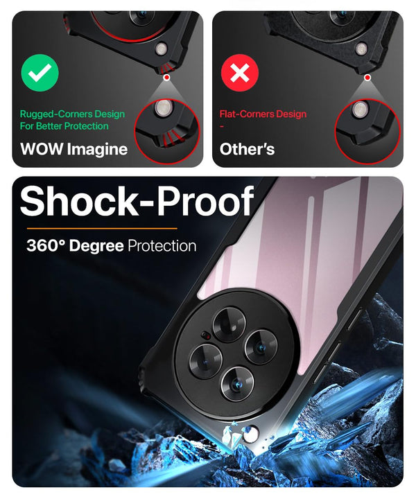 Mobielectro Camera Bump Protection | Slim Stylish 360 Protection Design |Crystal Clear | Shockproof Eagle Back Cover for Infinix ZERO 40 5G- Black
