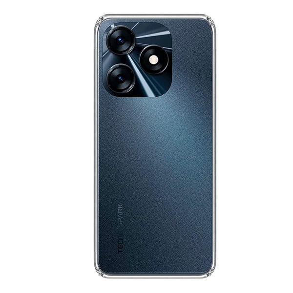 Mobielectro Clear Transparent Shockproof Scratch Resistant Protective Phone Case for Tecno Spark 10 4G