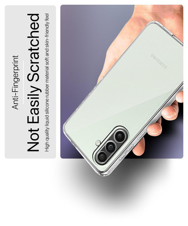 Mobielectro Clear Transparent Shockproof Scratch Resistant Protective Phone Case for Samsung M56 5G