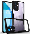 Mobielectro Camera Bump Protection | Slim Stylish 360 Protection Design |Crystal Clear | Shockproof Eagle Back Cover for OnePlus 9 - Black