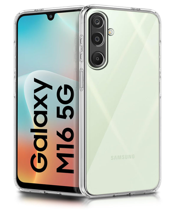 Mobielectro Soft Silicon Transparent |Scratch Resistant Clear Case for Samsung M16 5G