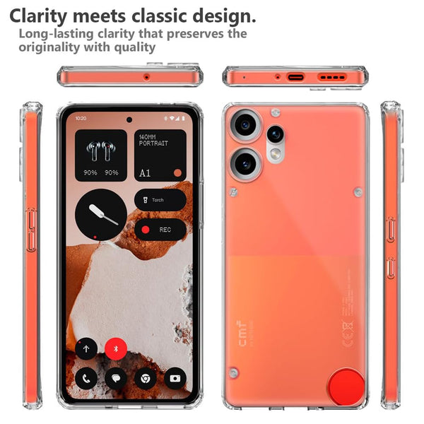 Mobielectro Soft Silicon Transparent |Scratch Resistant Clear Case for CMF Phone 2 Pro 5G