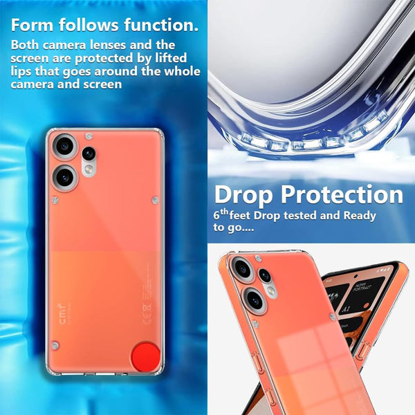 Mobielectro Soft Silicon Transparent |Scratch Resistant Clear Case for CMF Phone 2 Pro 5G