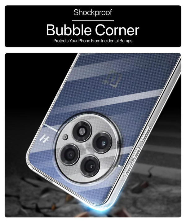 Mobielectro Soft Silicon Transparent |Scratch Resistant Clear Case for OnePlus 13 5G