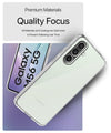 Mobielectro Clear Transparent Shockproof Scratch Resistant Protective Phone Case for Samsung M56 5G