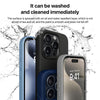 Mobielectro Waterkproof Soft Silicone Ultra Slim O.G Case for iPhone 15 pro max- Black