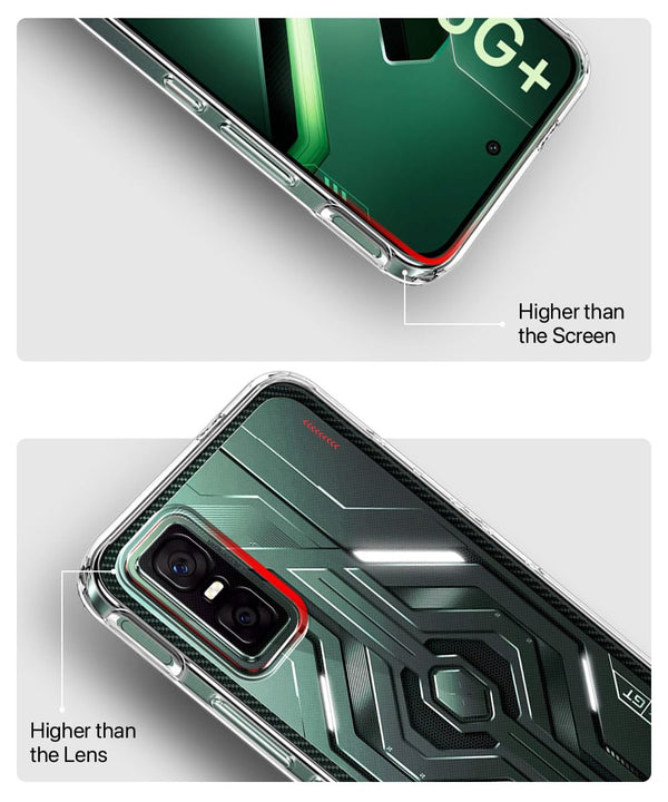 Mobielectro Clear Transparent Shockproof Scratch Resistant Protective Phone Case for Infinix GT 30 5G