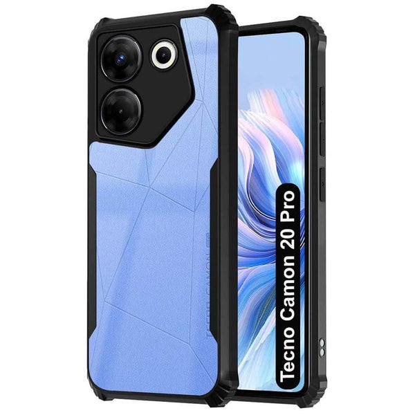Mobielectro Camera Bump Protection | Slim Stylish 360 Protection Design |Crystal Clear | Shockproof Eagle Back Cover for Tecno Camon 20 Pro 5G- Black