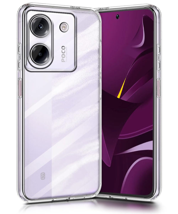 Mobielectro Soft Silicon Transparent |Scratch Resistant Clear Case for POCO M7 Pro 5G