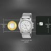 Quartz Analog Silver Dial Silver Stainless Steel Strap Watch for Men