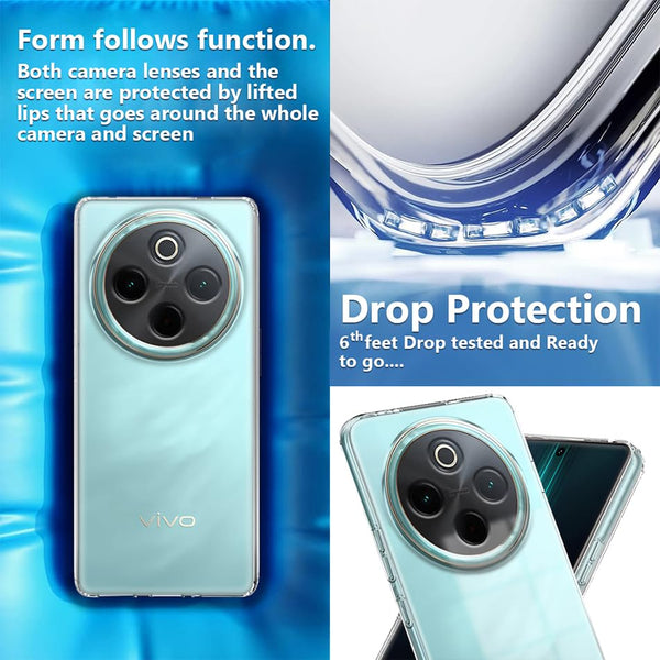 Mobielectro Soft Silicon Transparent |Scratch Resistant Clear Case for Vivo T4 5G | IQOO Z10 5G