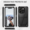 Mobielectro Camera Bump Protection | Slim Stylish 360 Protection Design |Crystal Clear | Shockproof Eagle Back Cover for Tecno Pova 6 NEO 5G - Black