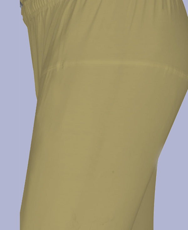 T.T. Women Solid Chudidar Cotton Lycra Cool Leggings -Beige