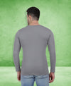 HiFlyers Men Grey Mã©Lange Regular Fit Printed Round Neck T-Shirt