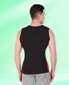 T.T. Men DesignerGym Vest Pack Of 2 Grey-Blue -Black-Red