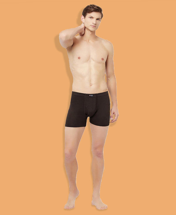 T.T. Mens Jazz Fine Long Inner Elastic TrunkPack Of 2 Blue-Brown