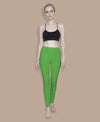 T.T. Women Solid Chudidar Cotton Lycra Cool Leggings -Emerald Green - Flourescent Green( Free Size)