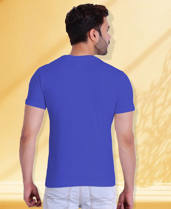 T.T. Poly Men Blue Quick-Dry Tshirt