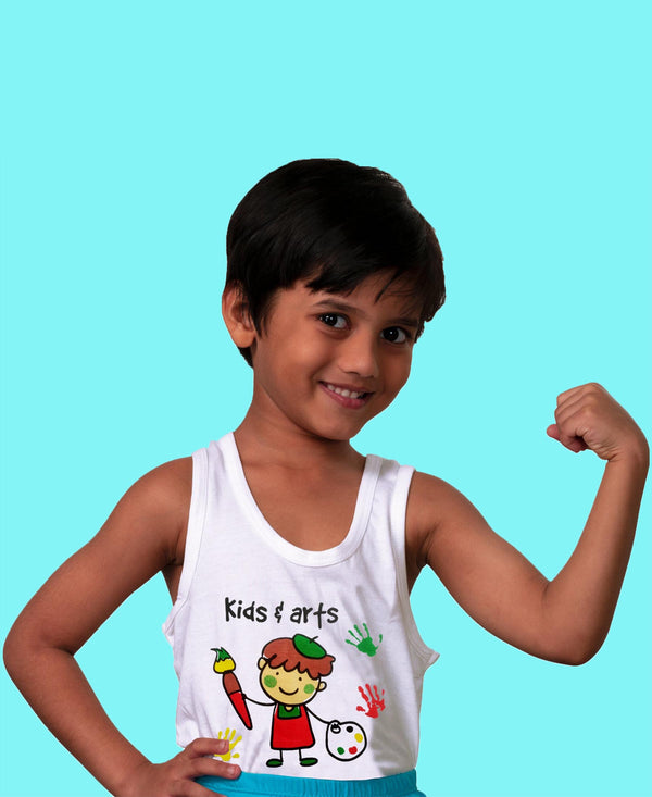 T.T. Cool Kids Pack Of 5 Printed Pure Cotton Innerwear Vest