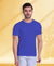 T.T. Poly Men Blue Quick-Dry Tshirt