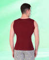 T.T. Men DesignerGym Vest Pack Of 2 Blue-Maroon -Maroon-Grey