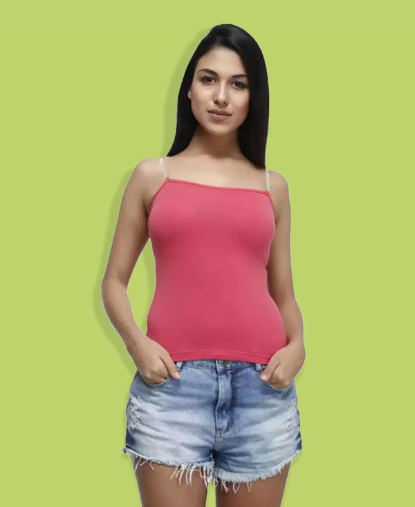 T.T. Women Desire Pink Solid Camisole