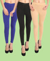 HiFlyers Women Ankle Length Leggings Pack Of 3