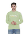 Hiflyers Men|Regular Fit|Chest Printed Cotton Fleece|Soft Stylish Casual Winter Wear Sweatshirt|Green-P9