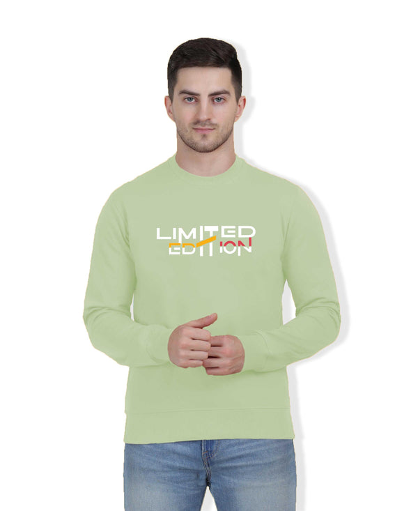 Hiflyers Men|Regular Fit|Chest Printed Cotton Fleece|Soft Stylish Casual Winter Wear Sweatshirt|Green-P9