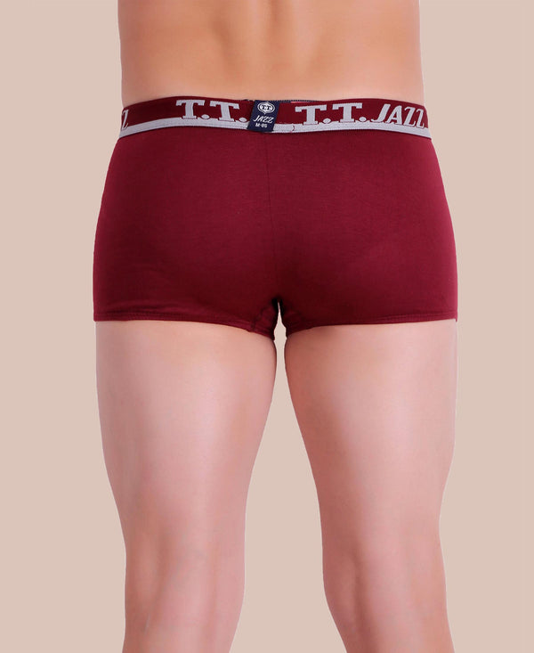 T.T. Men Jazz Mini Trunk Pack Of 3 Blue-Grey-Maroon