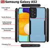 Mobielectro Camera Bump Protection | Slim Stylish 360 Protection Design |Crystal Clear | Shockproof Eagle Back Cover for Samsung A52S | A52 5G - Black