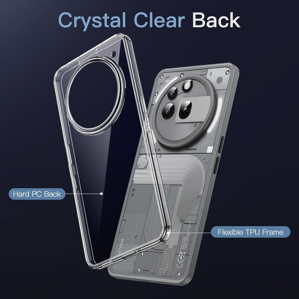 Mobielectro Clear Transparent Shockproof Scratch Resistant Protective Phone Case for Nothing Phone 3A Pro