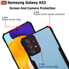Mobielectro Camera Bump Protection | Slim Stylish 360 Protection Design |Crystal Clear | Shockproof Eagle Back Cover for Samsung A52S | A52 5G - Black