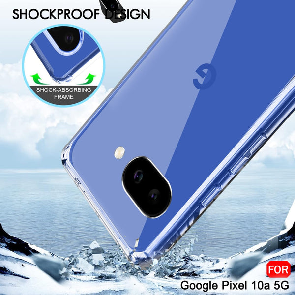 Mobielectro Clear Transparent Shockproof Scratch Resistant Protective Phone Case for Pixel 10A