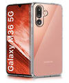 Mobielectro Clear Transparent Shockproof Scratch Resistant Protective Phone Case for Samsung M36 5G