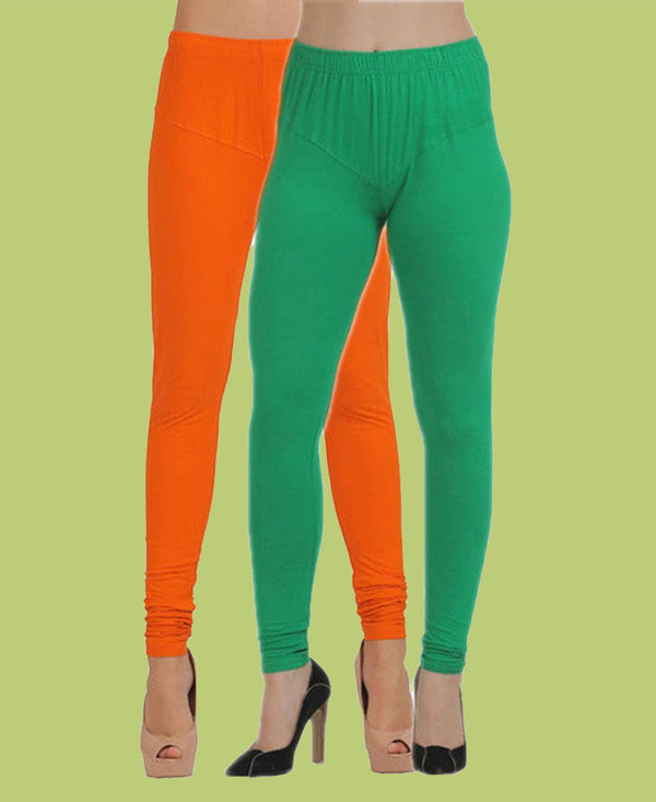 T.T. Women Churidar Legging Pack Of 2