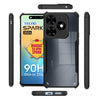 Mobielectro Camera Bump Protection | Slim Stylish 360 Protection Design |Crystal Clear | Shockproof Eagle Back Cover for Tecno Spark Go 2024 - Black