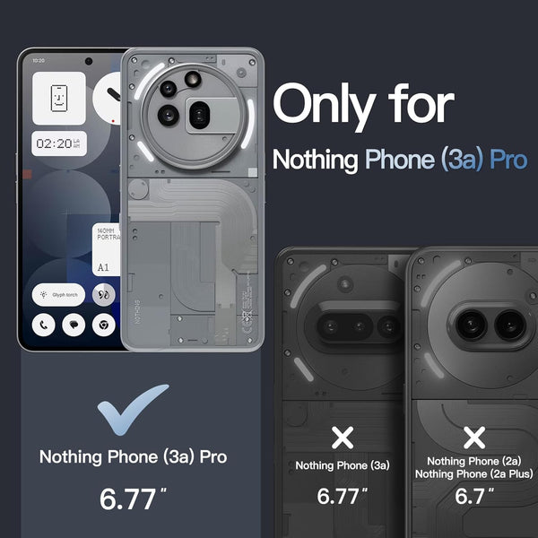 Mobielectro Clear Transparent Shockproof Scratch Resistant Protective Phone Case for Nothing Phone 3A Pro