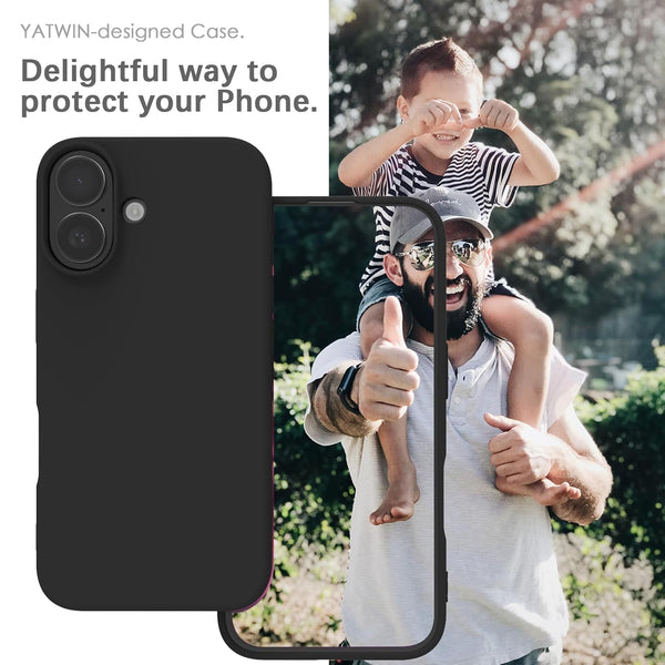 Mobielectro Waterkproof Soft Silicone Ultra Slim O.G Case for iPhone 16 - Black