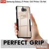 Mobielectro Camera Bump Protection | Slim Stylish 360 Protection Design |Crystal Clear | Shockproof Eagle Back Cover for Samsung J7 PRIME- Black