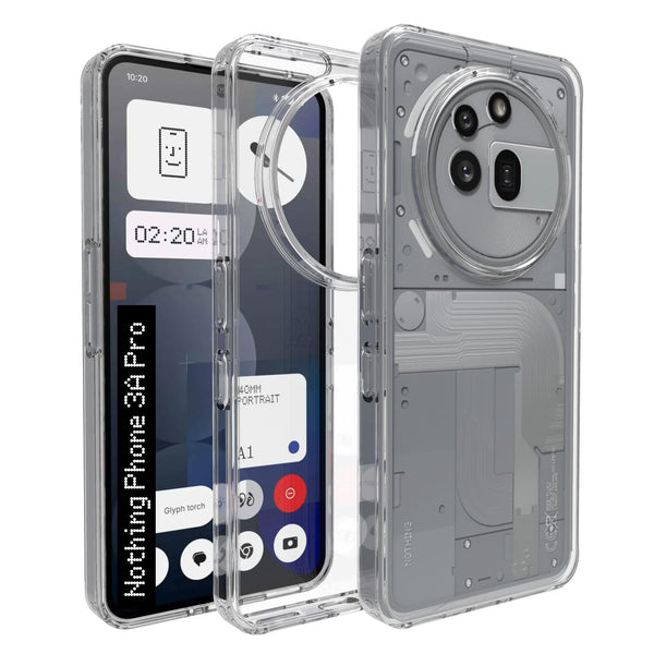 Mobielectro Clear Transparent Shockproof Scratch Resistant Protective Phone Case for Nothing Phone 3A Pro