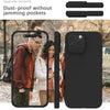 Mobielectro Waterkproof Soft Silicone Ultra Slim O.G Case for iPhone 16 pro - Black