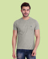 T.T. Cool Men T-Shirts Pack Of 3 White-Charcoal Mã©Lange-Grey Mã©Lange