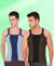 T.T. Men DesignerGym Vest Pack Of 2 Black-Olive -Blue-Grey